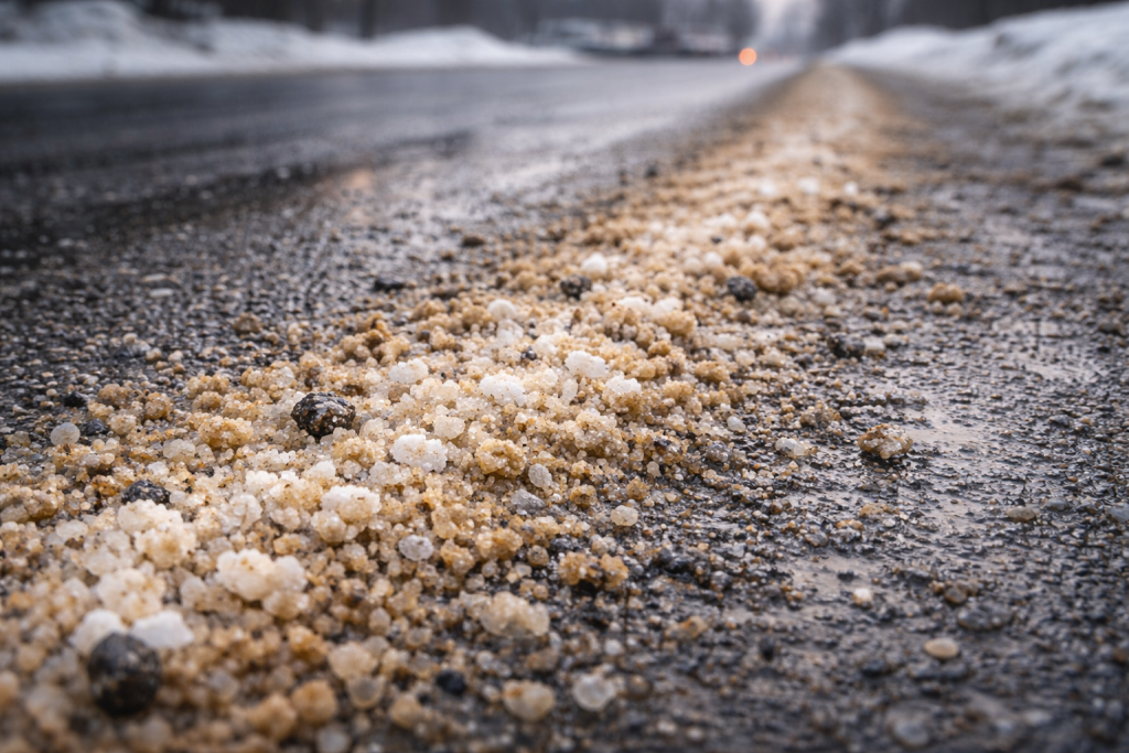 Соль и пескосоль: почему дешёвый противогололёдный материал редко оказывается выгодным Соль и пескосоль: почему дешёвый противогололёдный материал редко оказывается выгодным