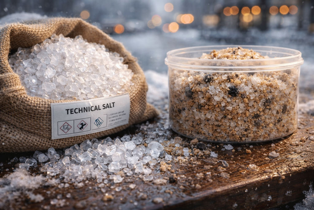 Соль и пескосоль: почему дешёвый противогололёдный материал редко оказывается выгодным Соль и пескосоль: почему дешёвый противогололёдный материал редко оказывается выгодным